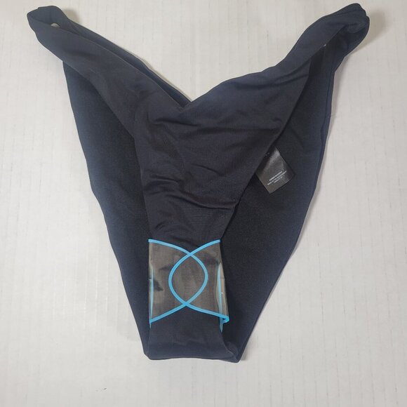 Asos Design Womens Black High Leg Swimwear Beach Summer Bikini Bottoms Size US 2 - Picture 1 of 5